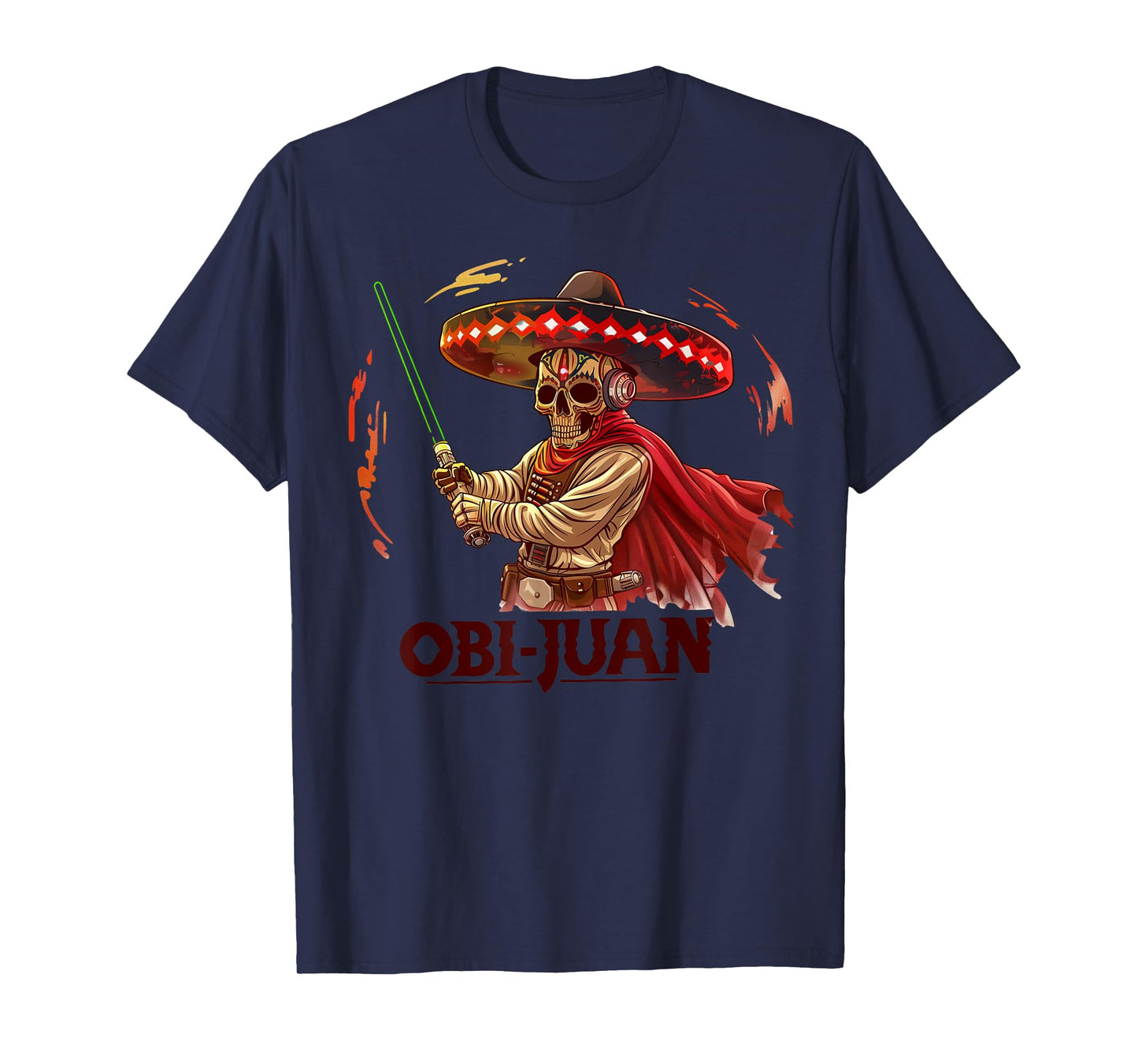 Mexican Obi Juan Movie Parody Cinco De Gaming T-Shirt