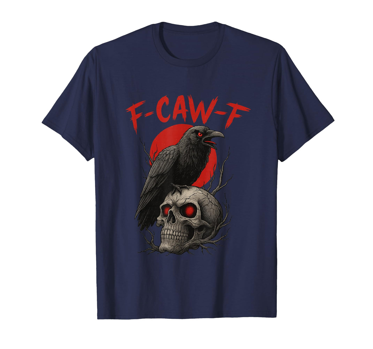 Black Crow, F-Caw-F Funny Black Bird T-Shirt