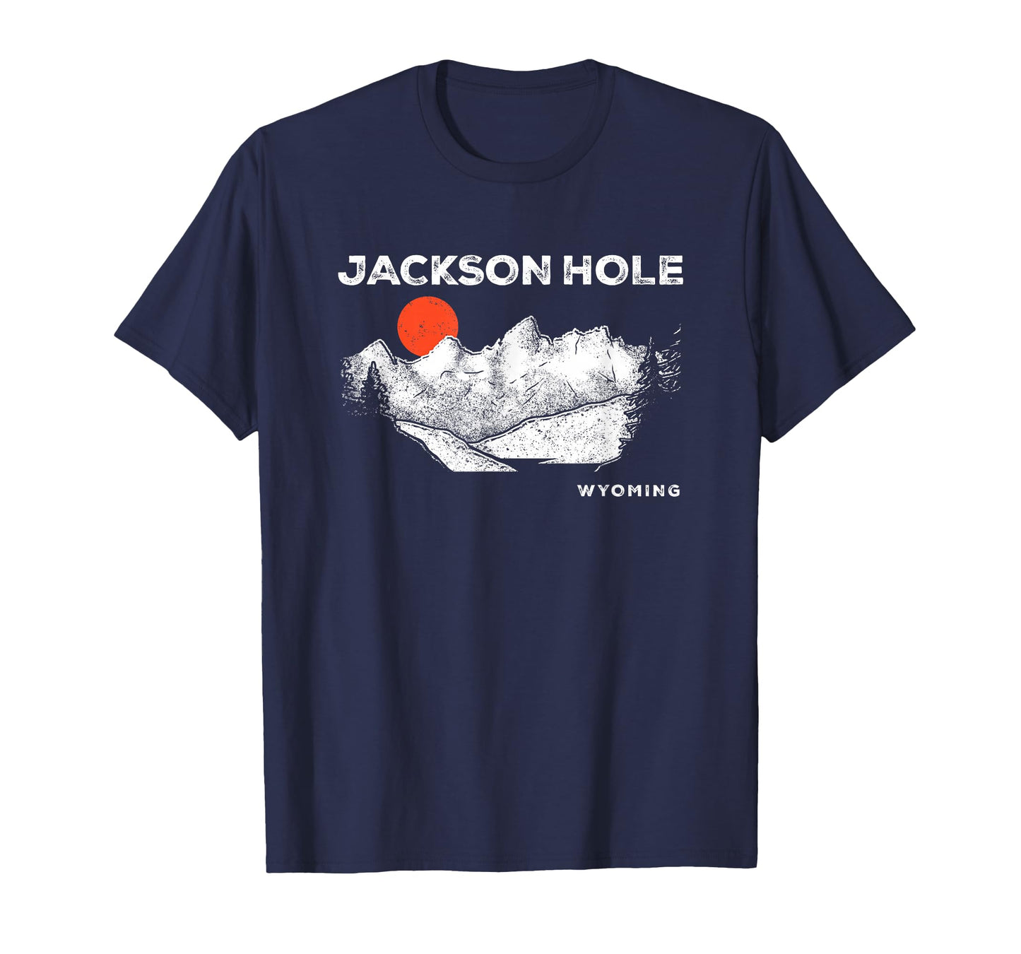 Retro Jackson Hole Wyoming Grand Teton Vintage Womens Mens T-Shirt