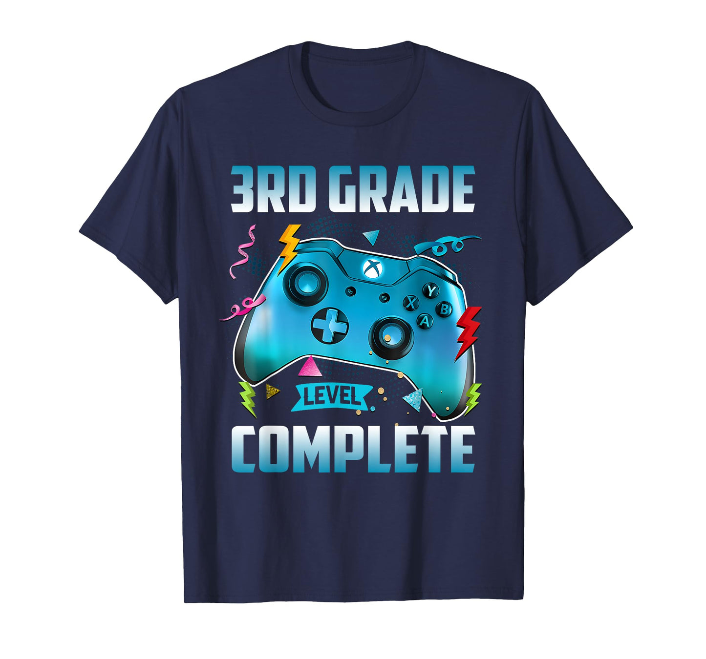 3rd Grade Level Complete Last Day Of School Controller Boys T-Shirt