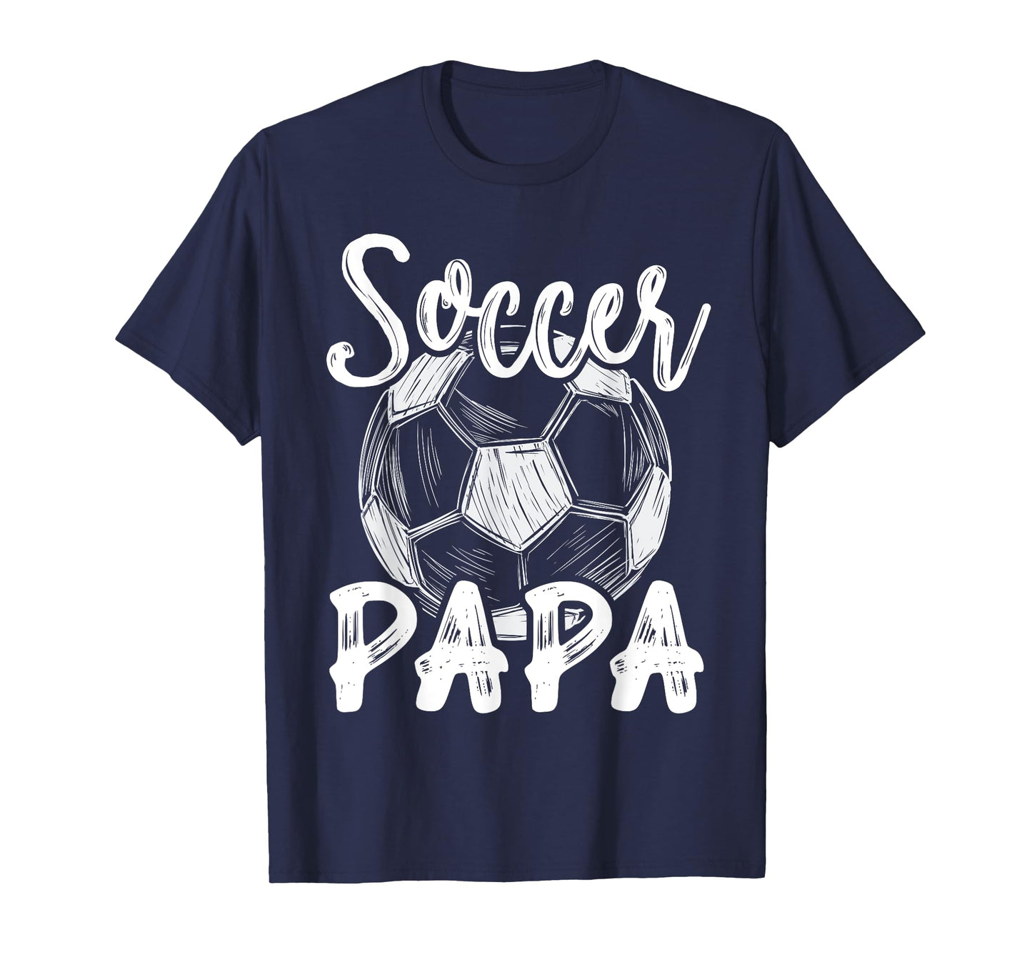 Soccer Papa For Men Family Matching Team Player Soccer Ball T-Shirt