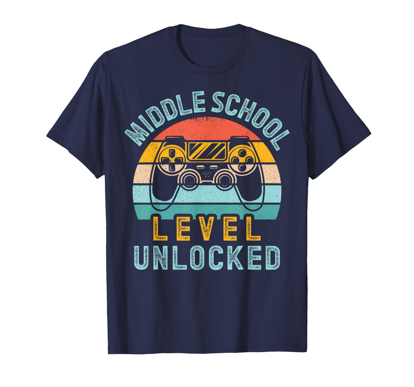 Middle School Level Unlocked Video Game Back to School Boy T-Shirt