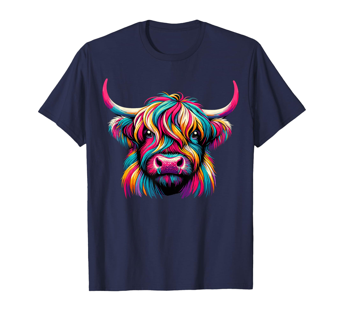 Highland Cow Colorful T-Shirt