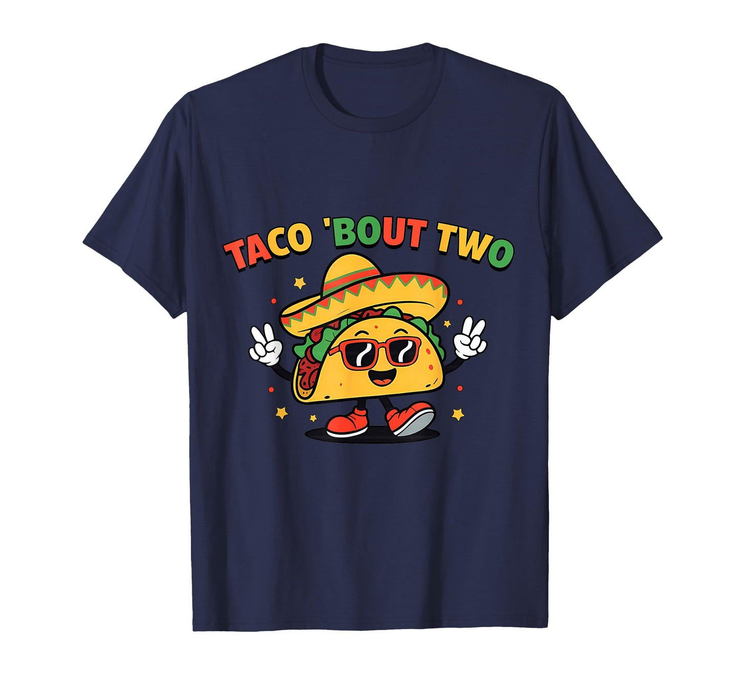 Taco Bout Two Mexican Birthday Party Boy Girls Outfit T-Shirt