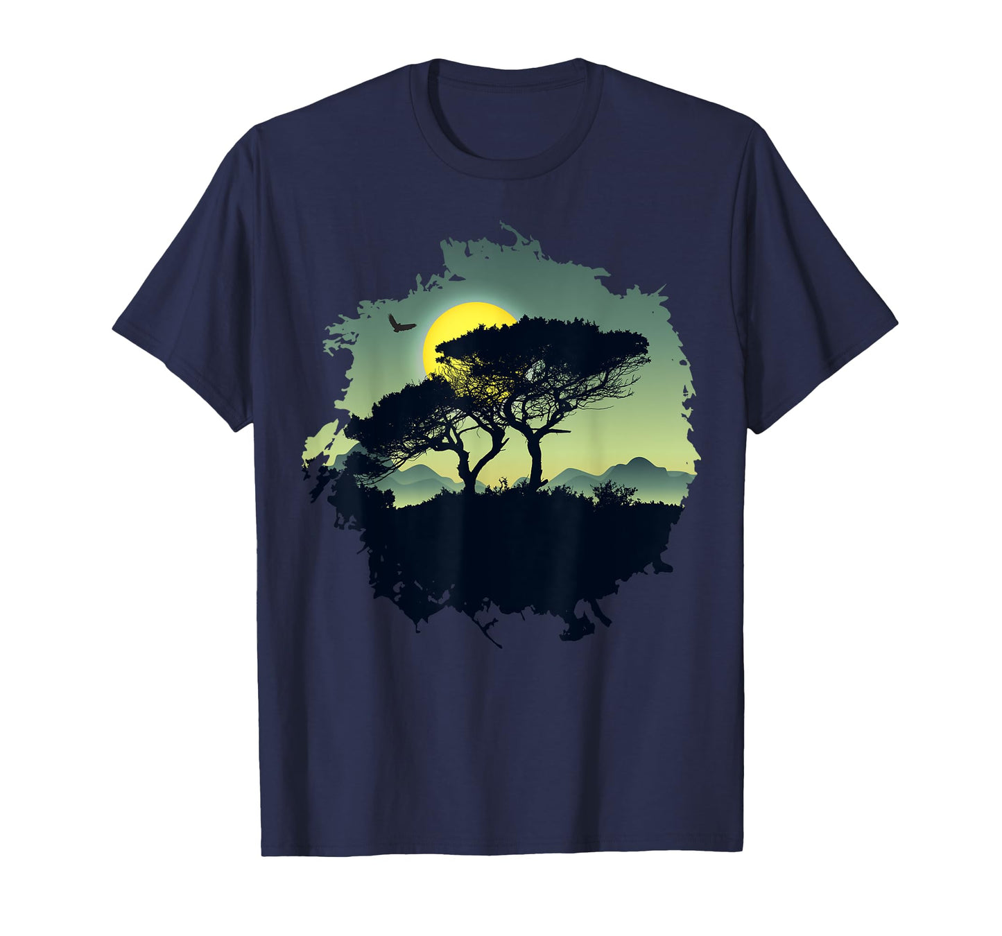 Beautiful Mountain, Nature Trees and Forest T-Shirt