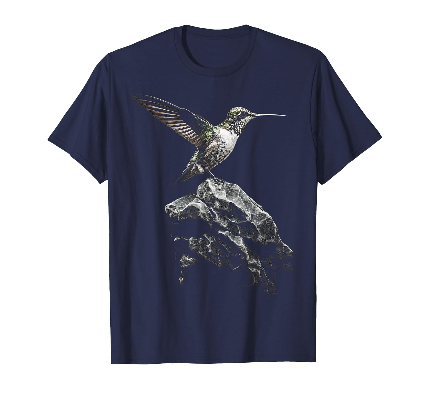 Hummingbird Art Stones Animal Portrait Bird Hummindgbird T-Shirt