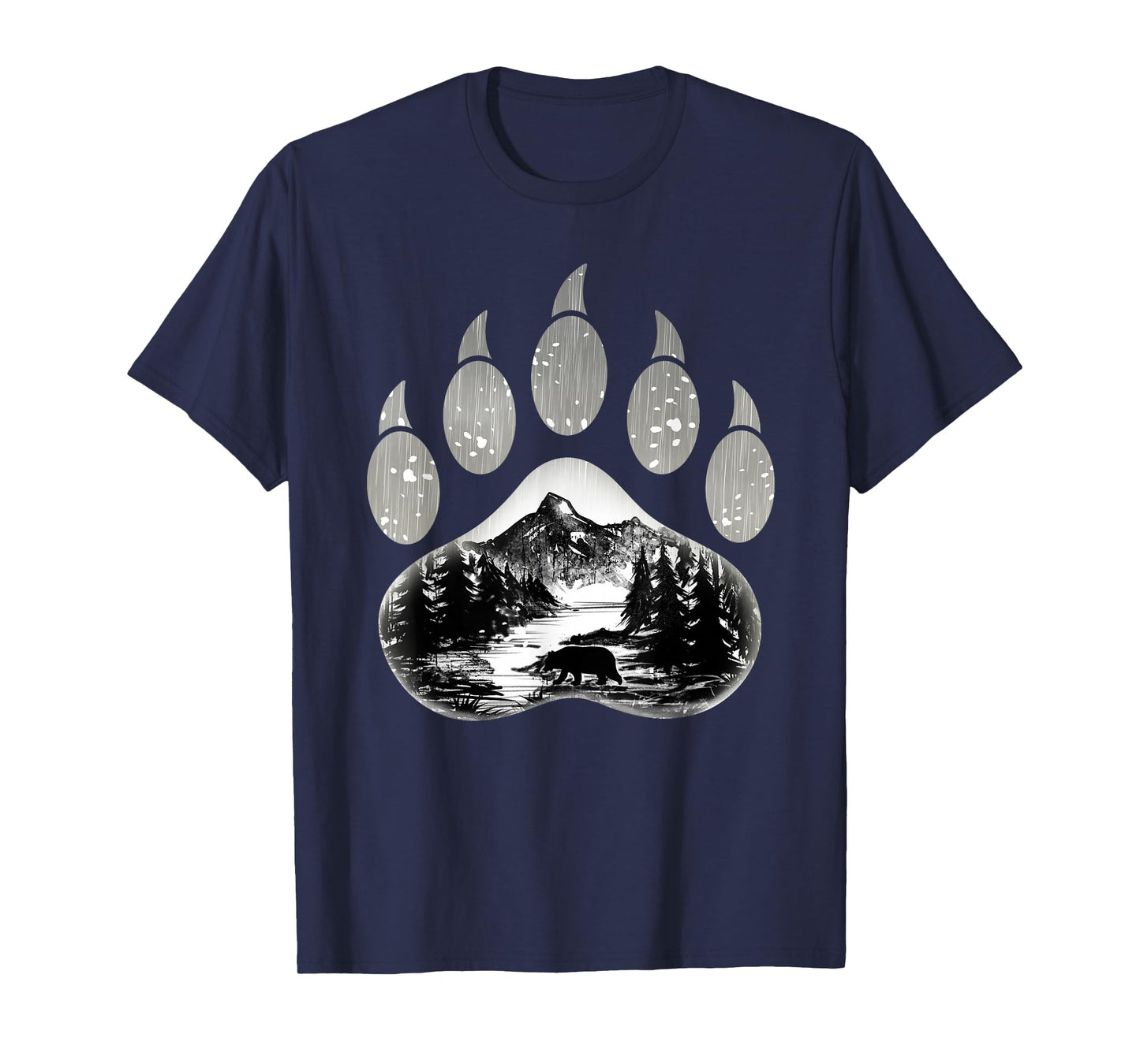 Native American Indian Bear Claws Funny Mountain Animal Gift T-Shirt