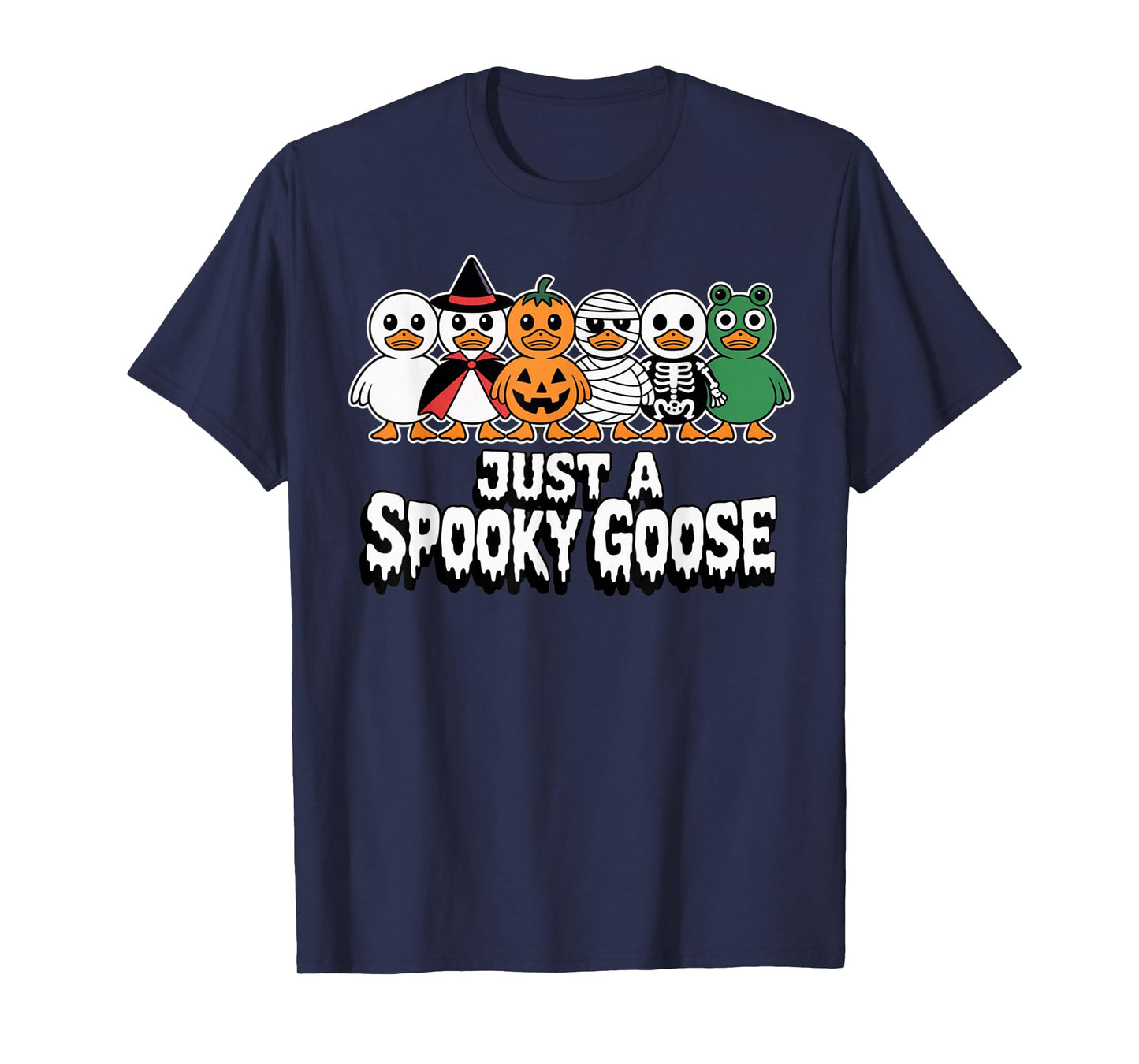 Funny Spooky Goose Saying Humorous Halloween Costume Gag T-Shirt