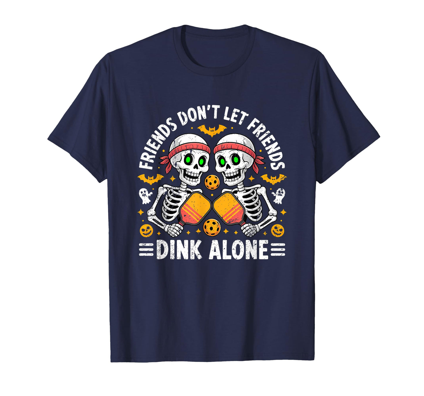 Friends Don't Let Friends Dink Alone Halloween Pickleball T-Shirt