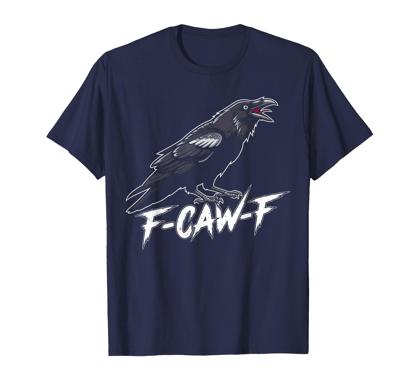 F-Caw-F Black Crow Funny Raven Bird Moon Gothic FCAWF Humor T-Shirt