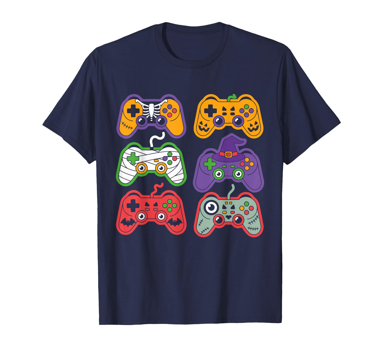 Halloween Skeleton Zombie Gaming Controllers Mummy T-Shirt