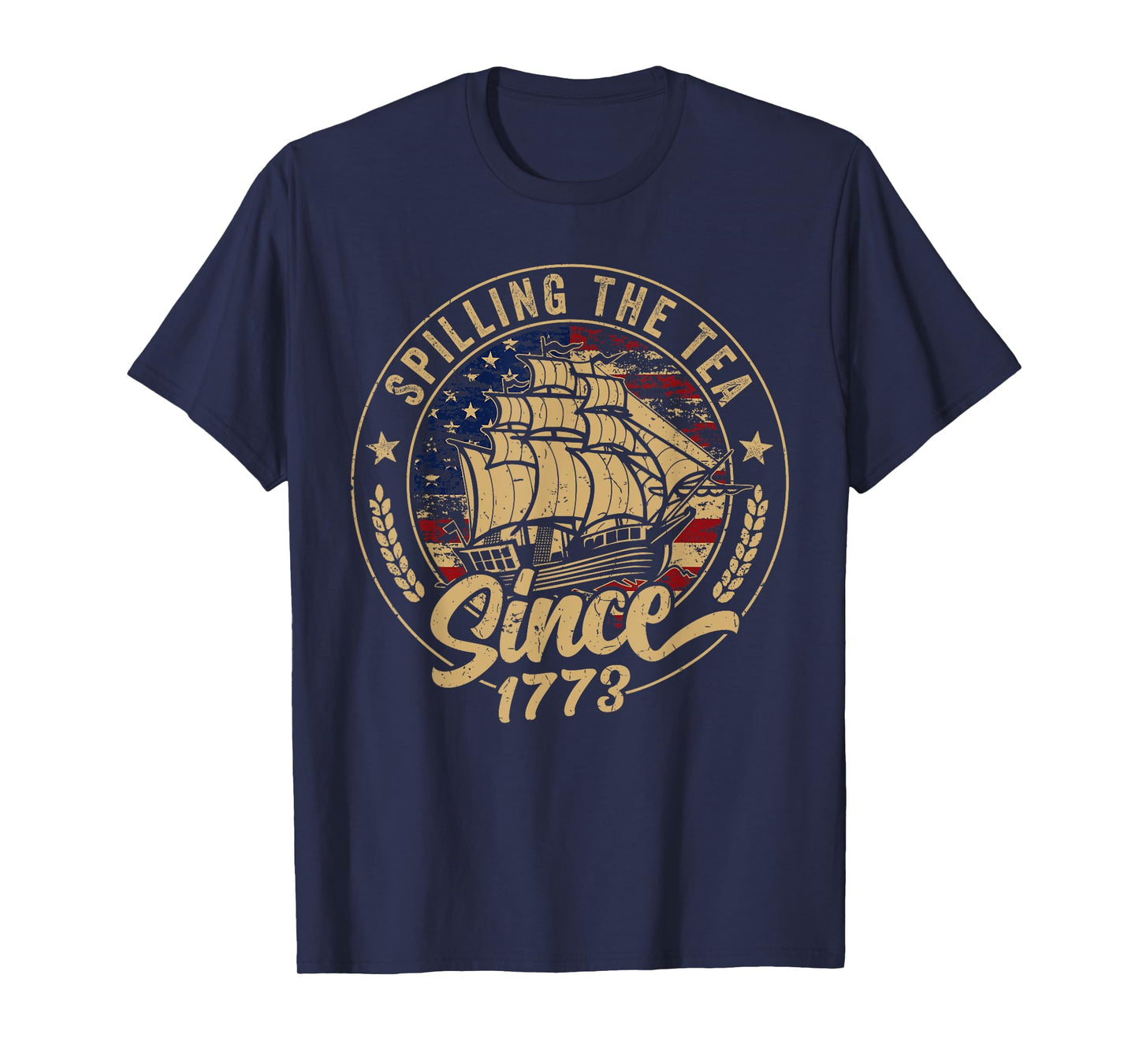 Spilling The Tea Since 1773 Us History Teacher 4th Of July T-Shirt for Women Girls Kids Men