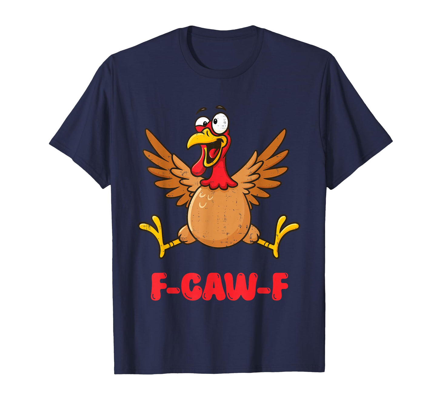 Funny Thanksgiving Turkey F Caw F Gobble Gobble Crow Bird T-Shirt