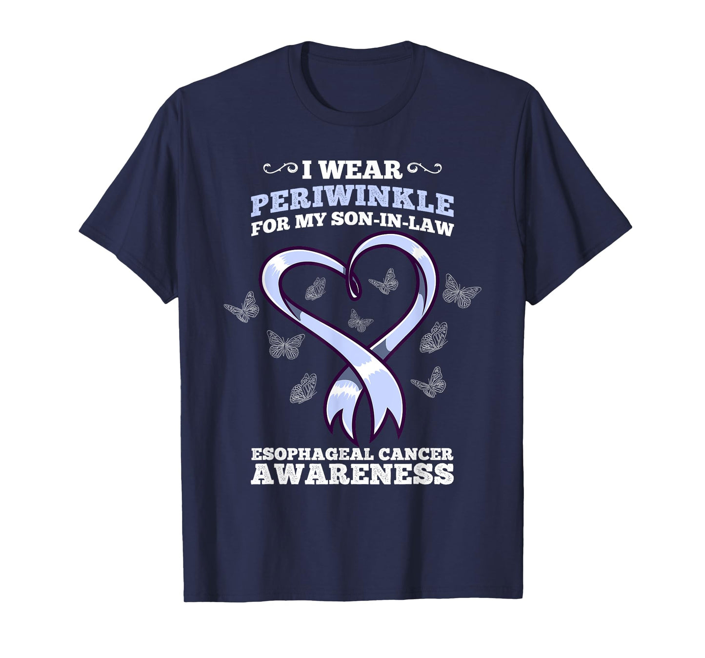 I Wear Periwinkle Son In Law Esophageal Cancer Awareness T-Shirt