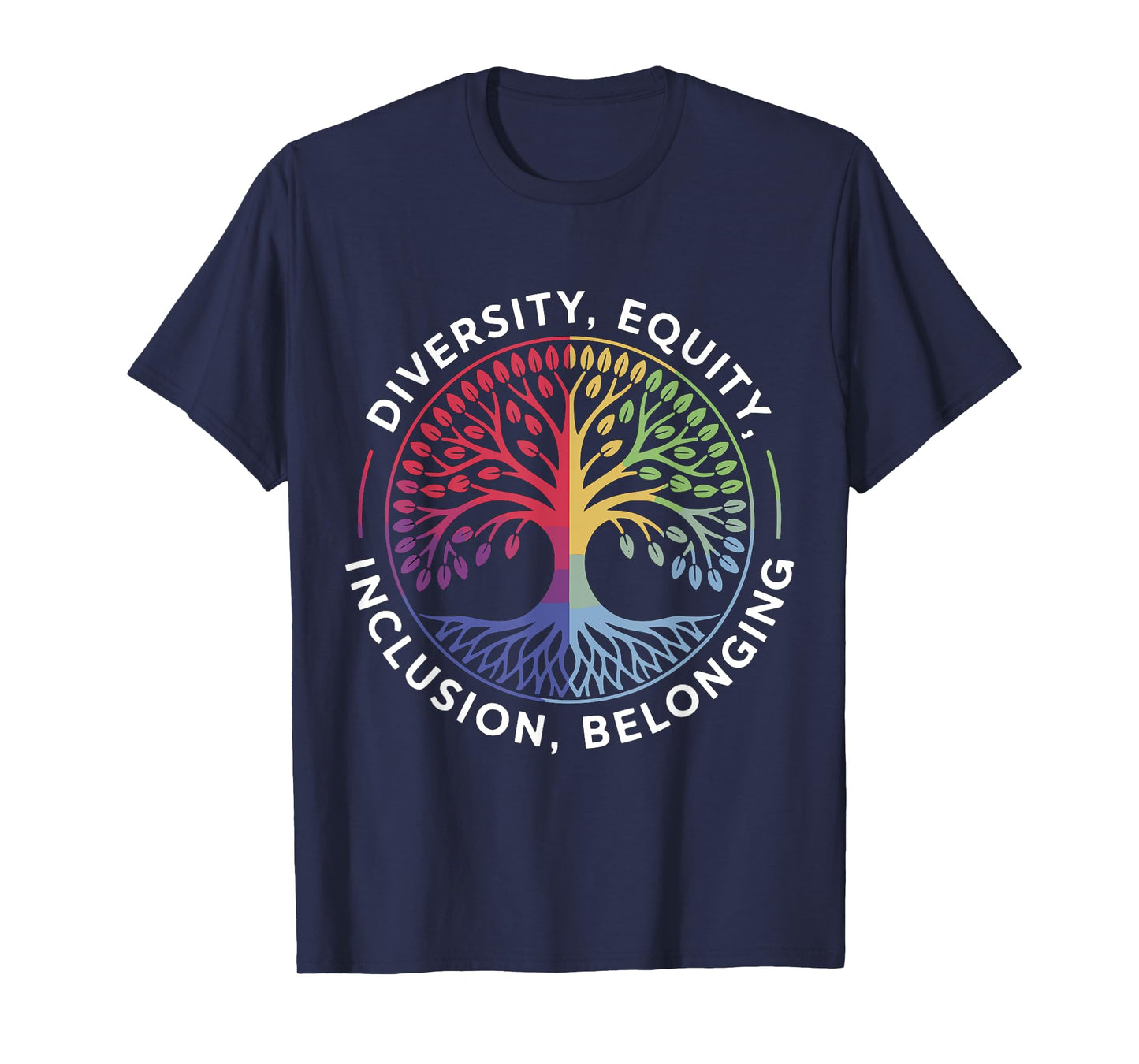 Diversity Equity Inclusion Belonging Hope Peace Teacher T-Shirt