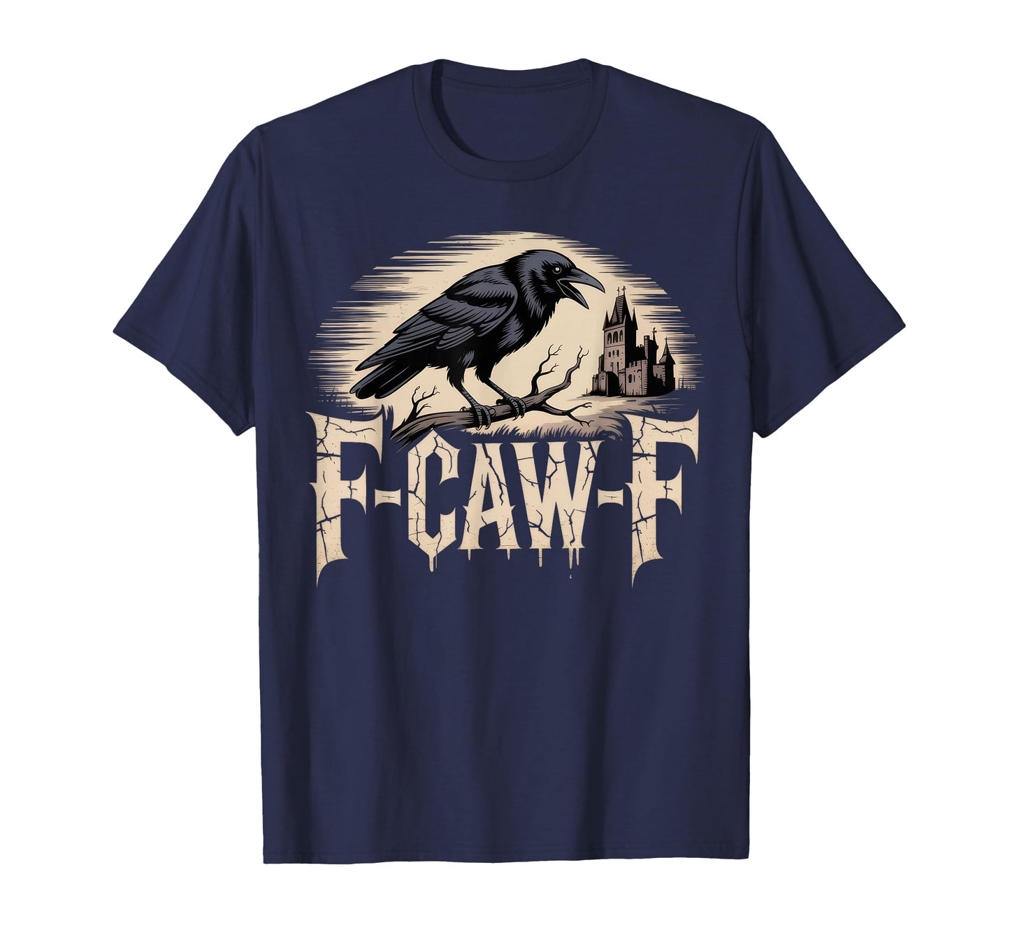 F Caw F Funny Meme Gothic Halloween T-Shirt