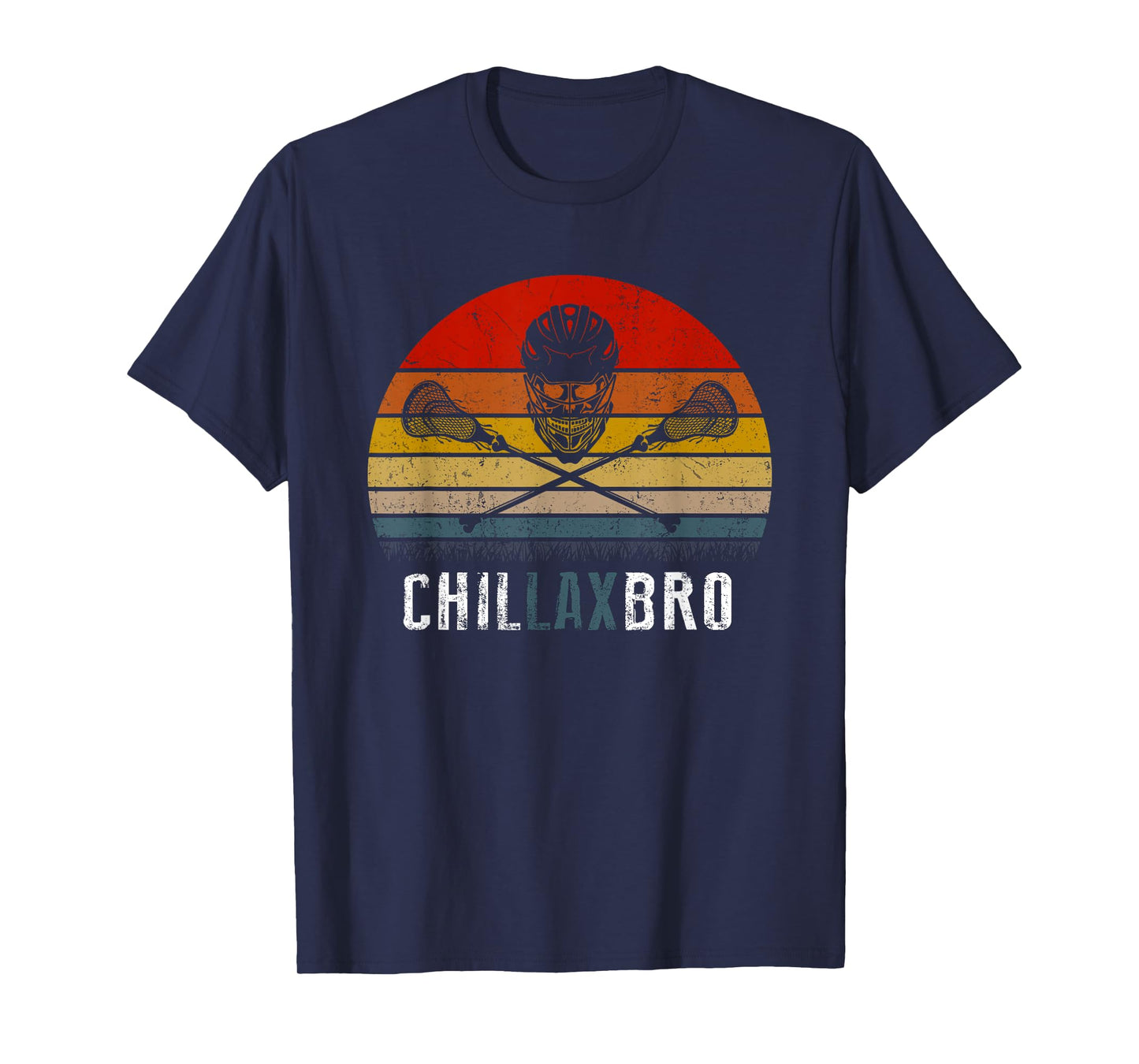 Lacrosse Chillax Bro Vintage T-shirt, LAX Retro Tee T-Shirt