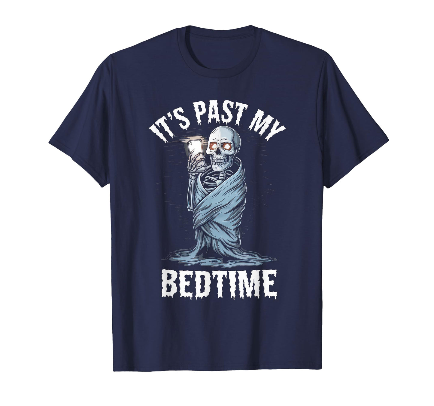 Funny Tshirt Men Humor Skeleton Meme Sarcastic Ironic Tired T-Shirt
