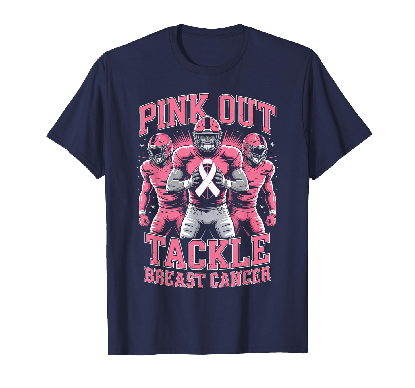 Tackle Breast Cancer Awareness Support Fight Cancer Together T-Shirt