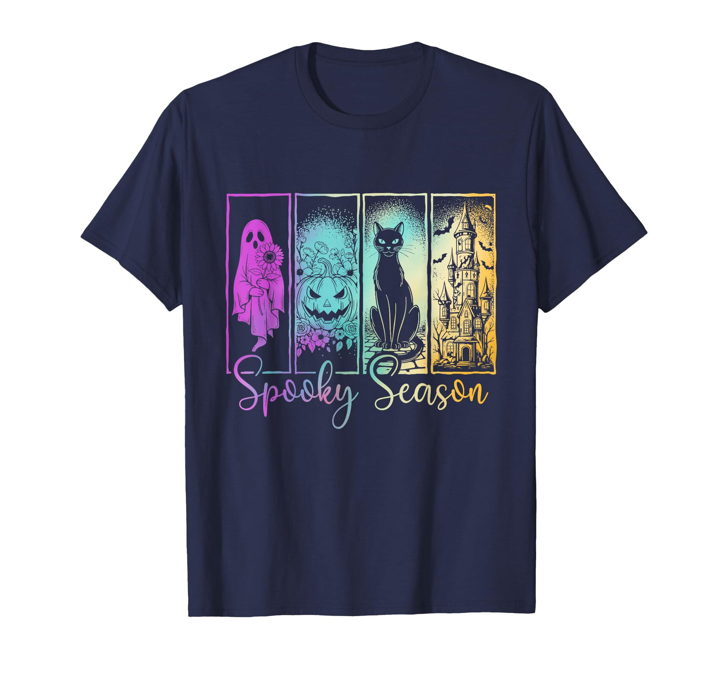 Spooky Season - Halloween Ghost Pumpkin Haunted Party T-Shirt