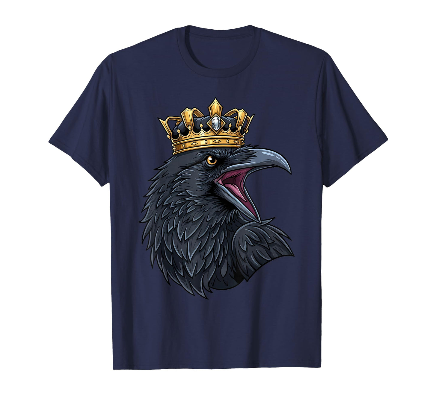 F-Caw-F Crow Black Raven Crown Funny Adult FCAWF Bird Lover T-Shirt