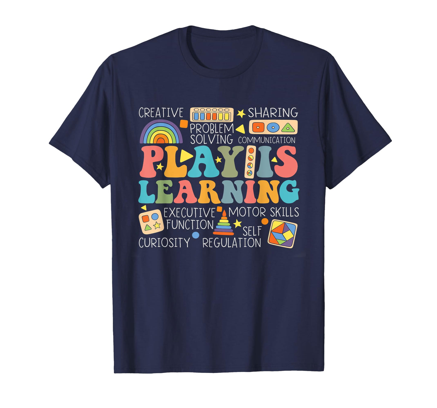 Groovy Play Is Learning Kindergarten Teacher Appreciation Men Women T-Shirt