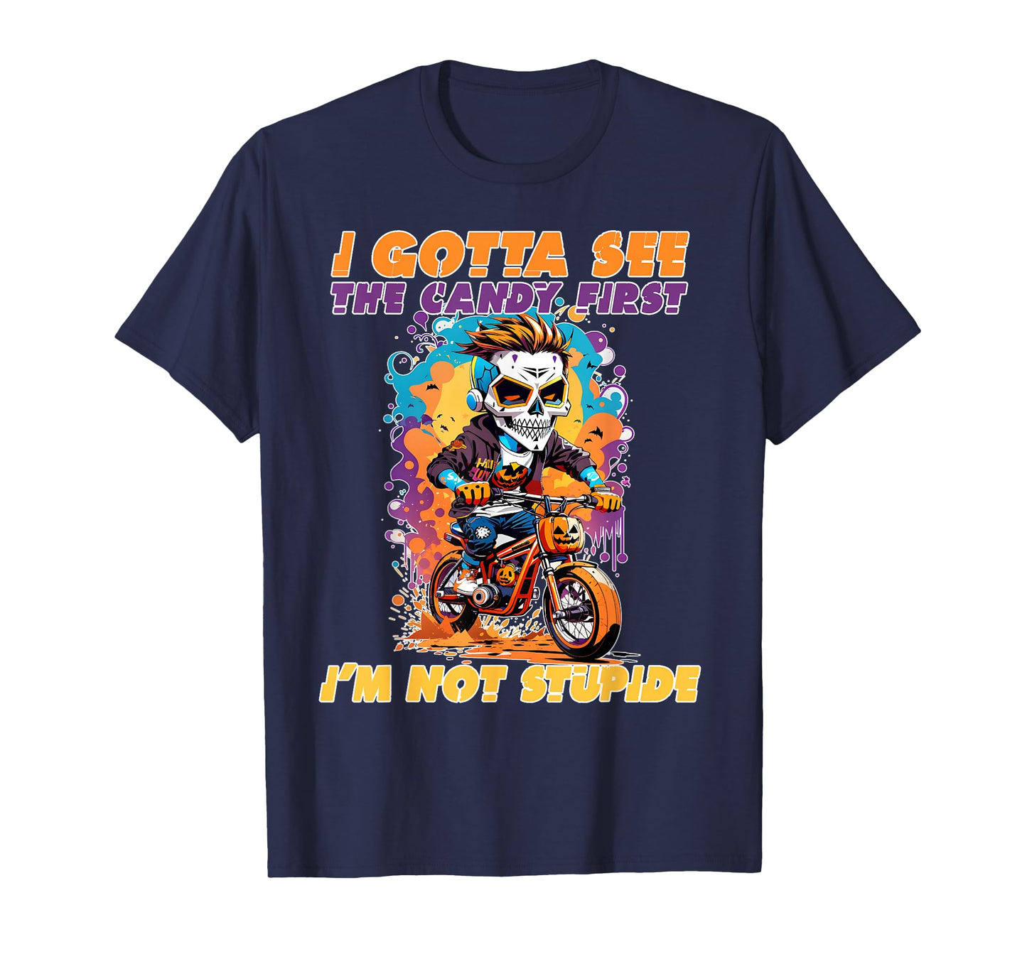 I Gotta See The Candy First Halloween, Skeleton, Zombie T-Shirt