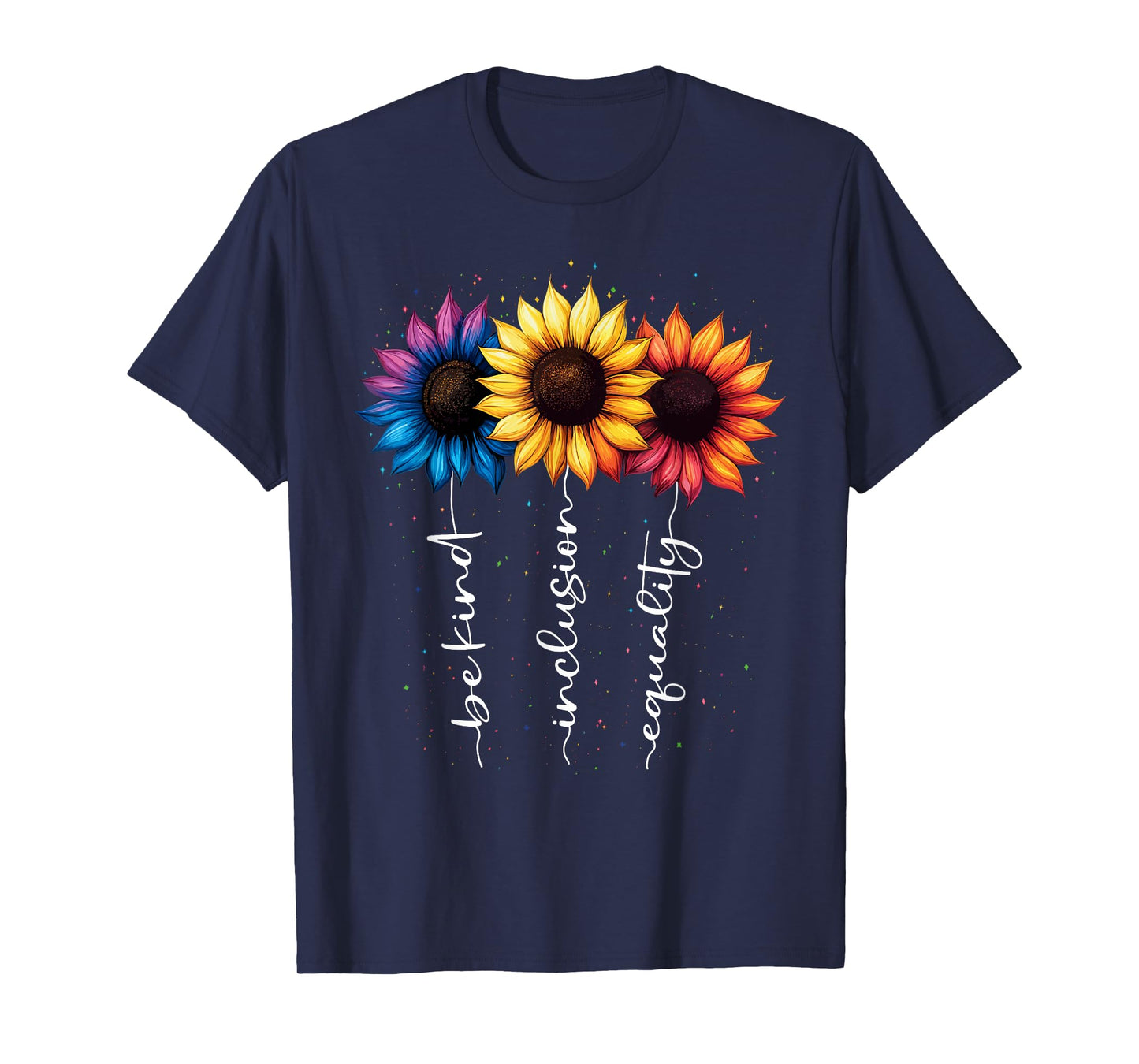 Summer Floral Equality LGBTQ Human Be Rainbow Kind Love Ally T-Shirt