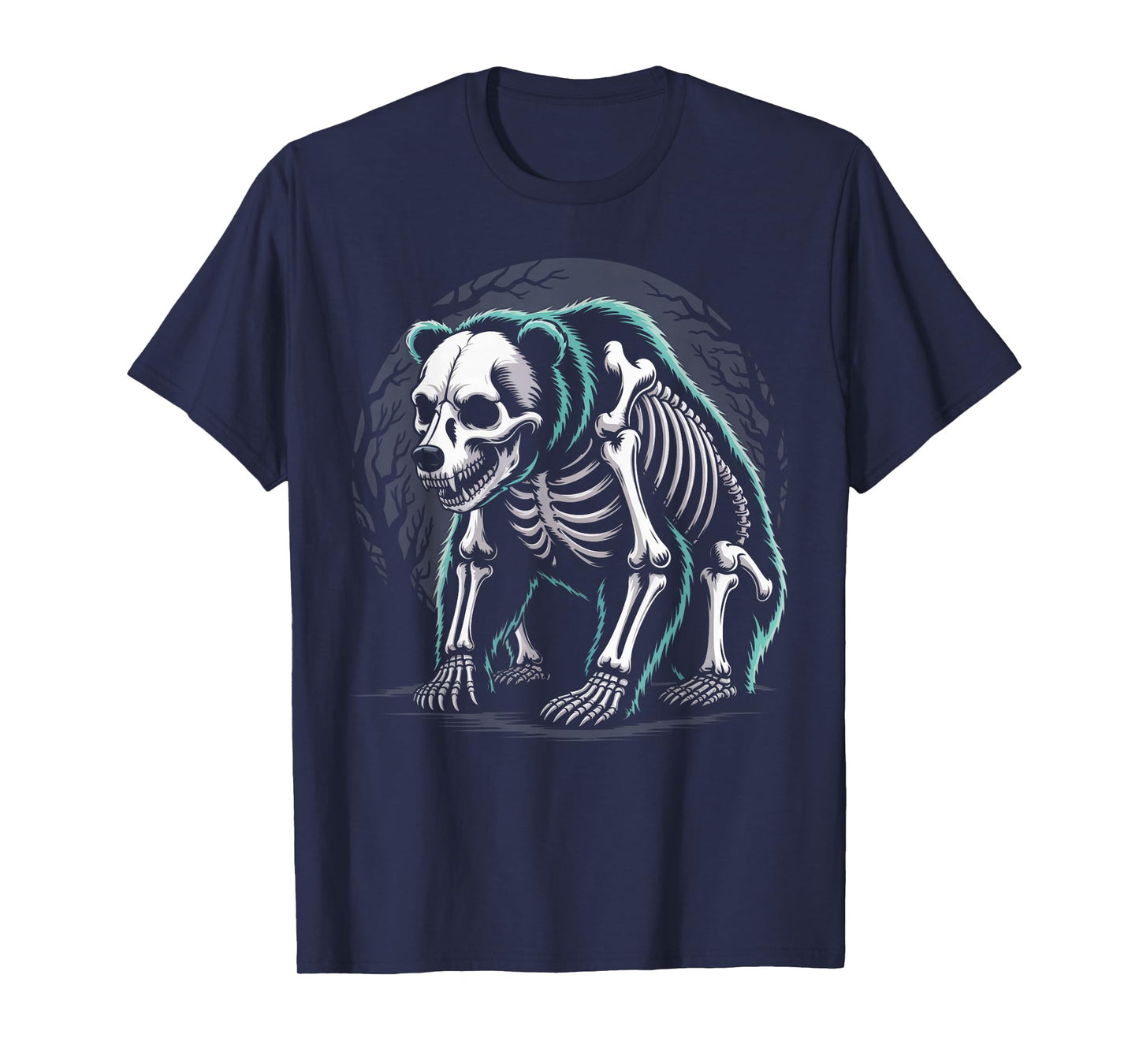 Skeleton Bear Horror Halloween Costume for Spooky Season T-Shirt