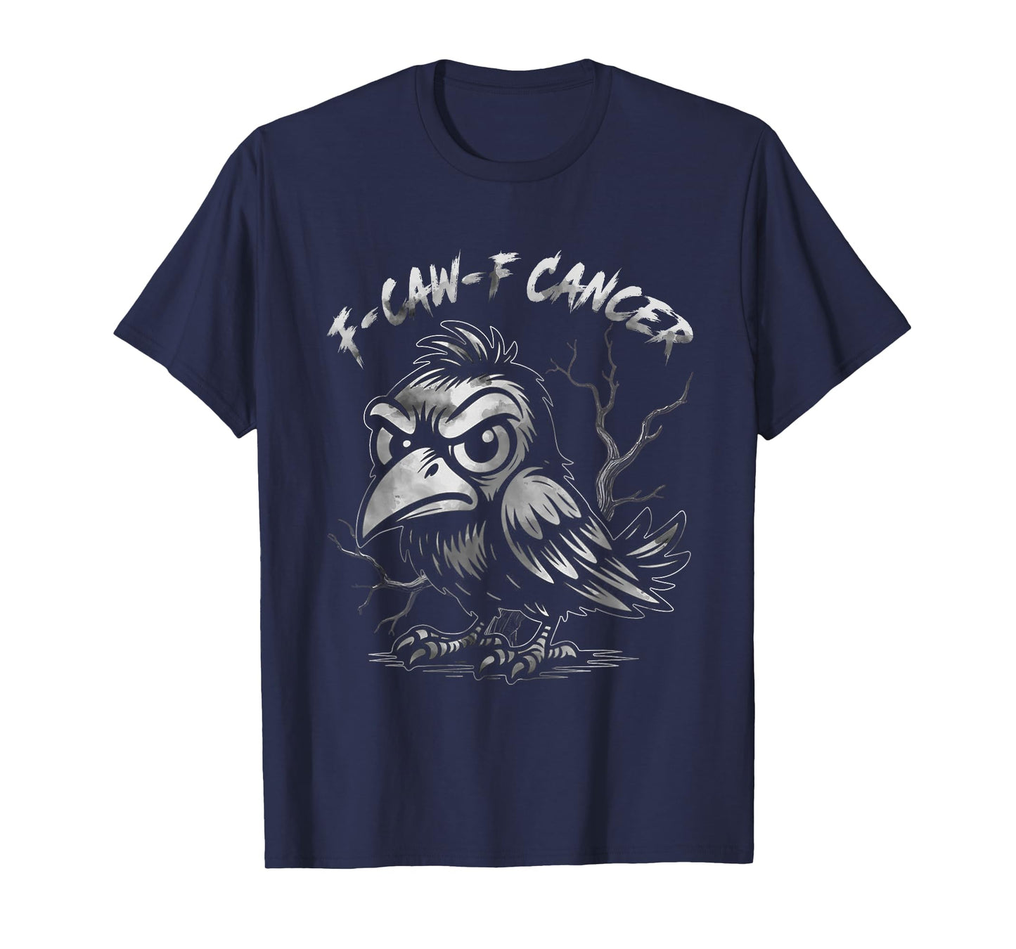 Breast Cancer Awareness F-caw-f Cancer Pink Crow T-Shirt