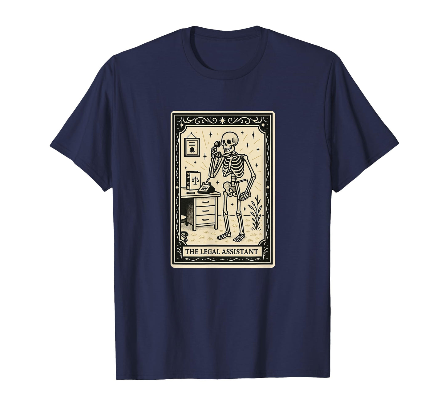 The Legal Assistant Tarot Card - Halloween Spooky Gothic Law T-Shirt