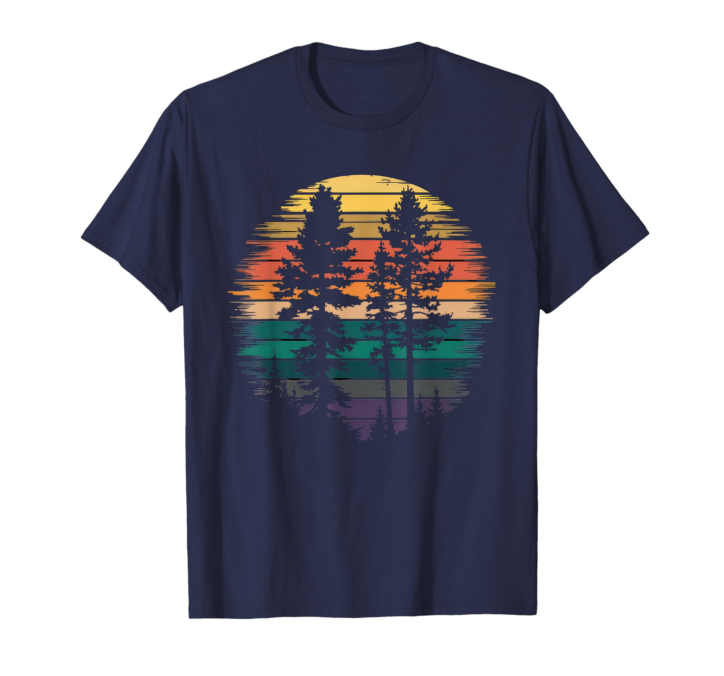 Trees Tshirt Wildlife Nature Vintage Forest Woods Outdoor T-Shirt