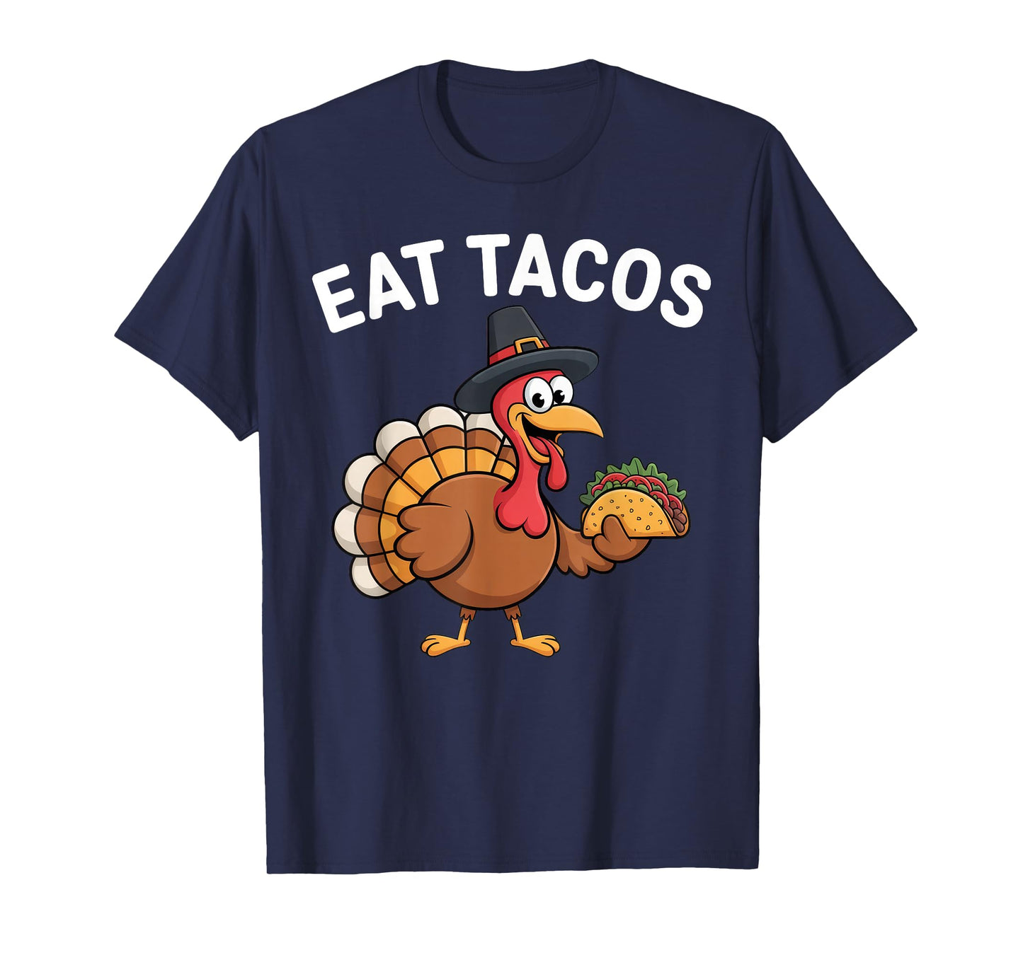 Funny Thanksgiving Turkey Eat Tacos Mexican Thanksgiving Fun T-Shirt