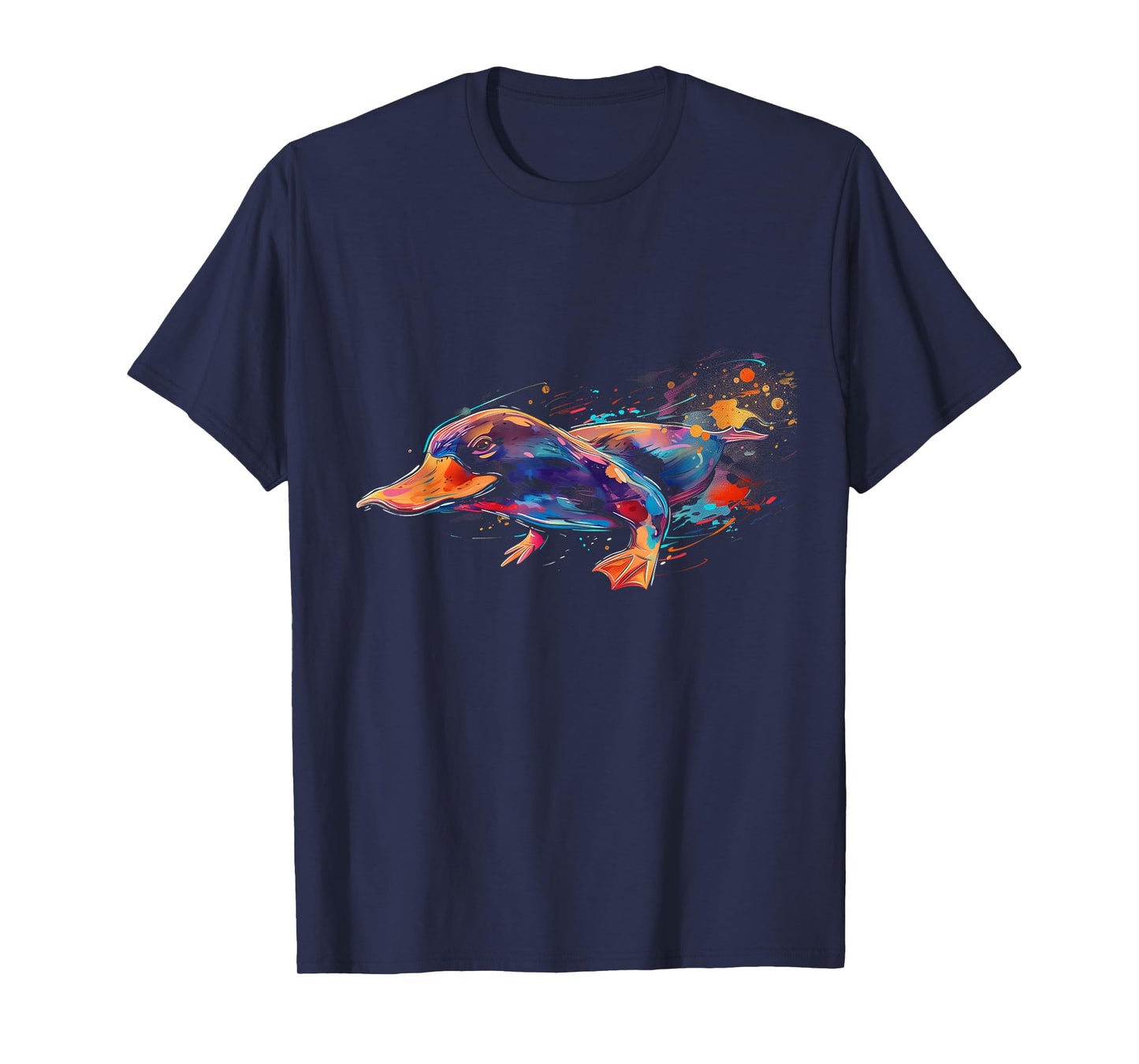 Platypus Co. Unisex Platypus Lovers T-Shirt, Black, Small, Short Sleeve, Cartoon, Classic Fit, Pull On, Round Neck
