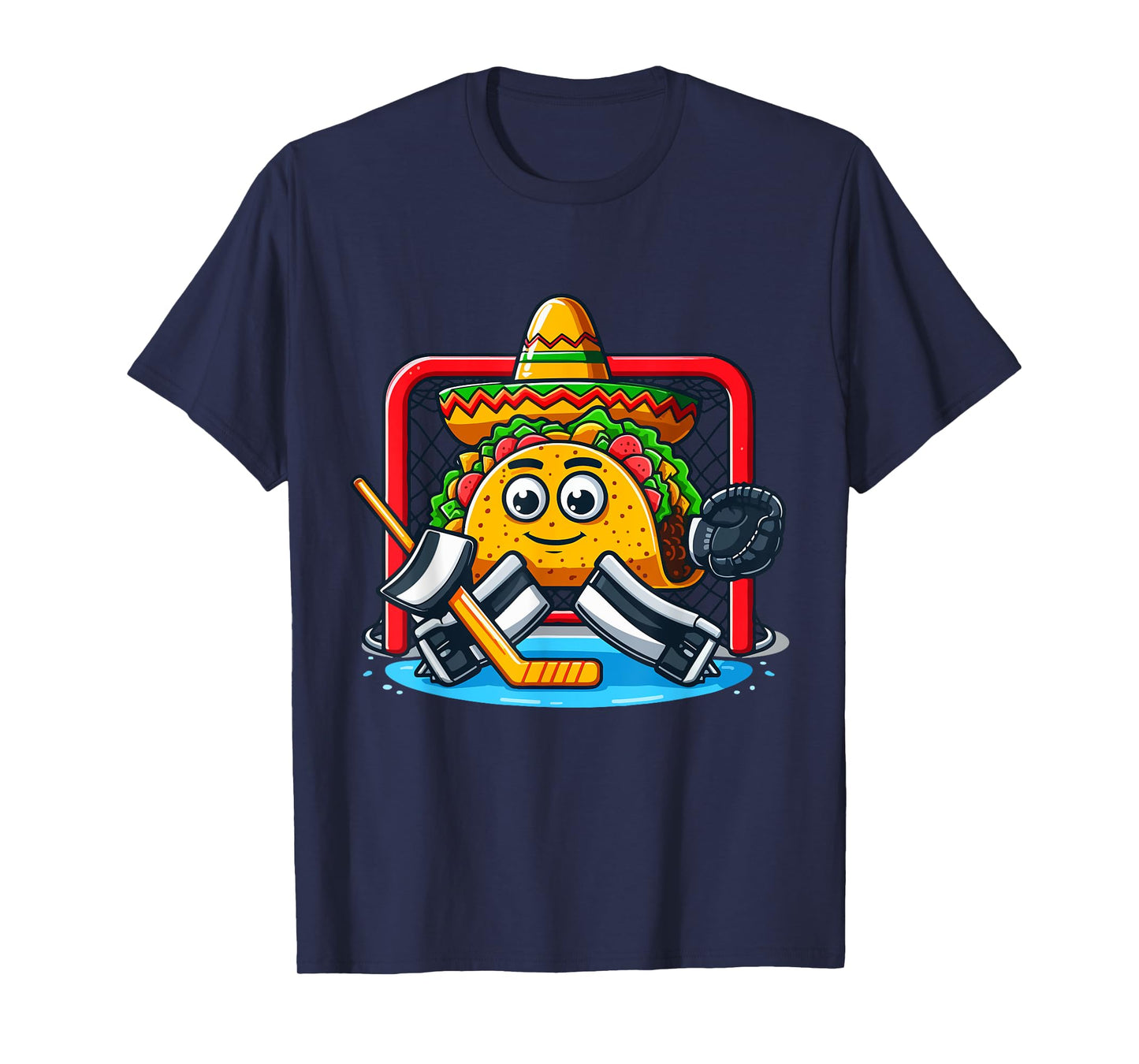 Cinco De Mayo Taco Ice Hockey Goalie T-Shirt