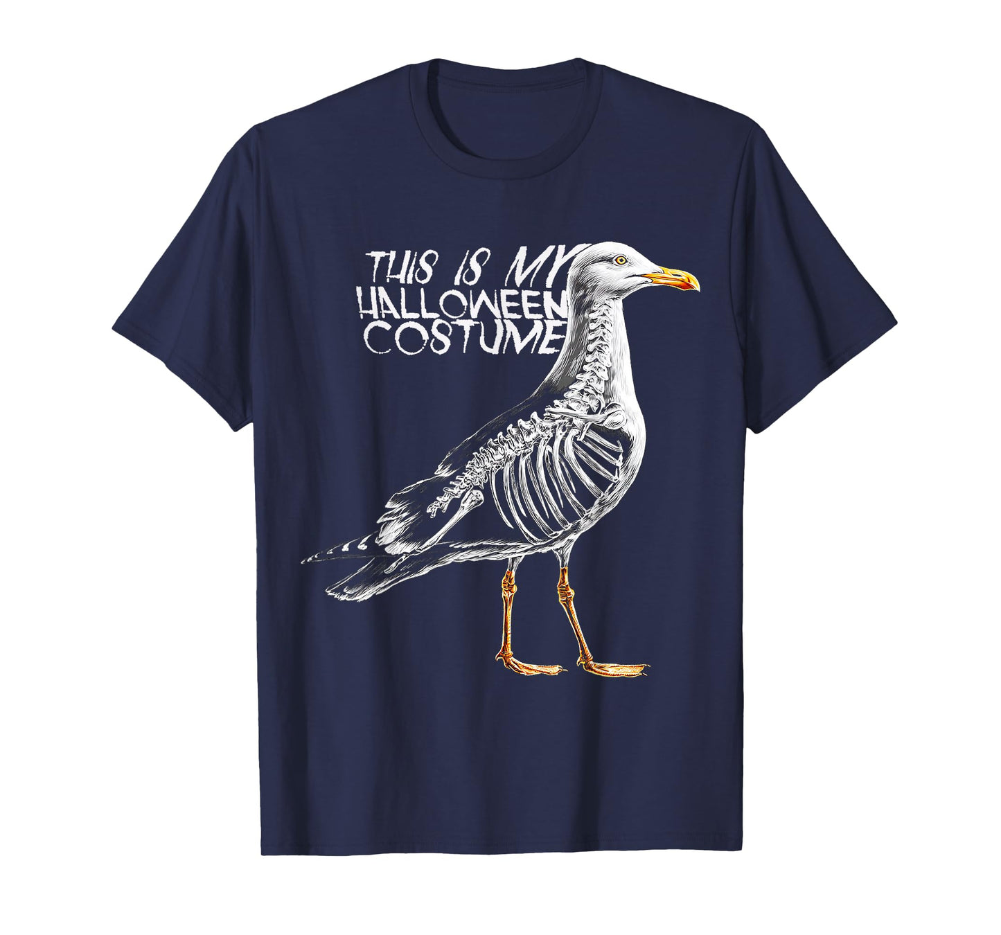 This is My Halloween Costume Seagull Skeleton Spooky T-Shirt