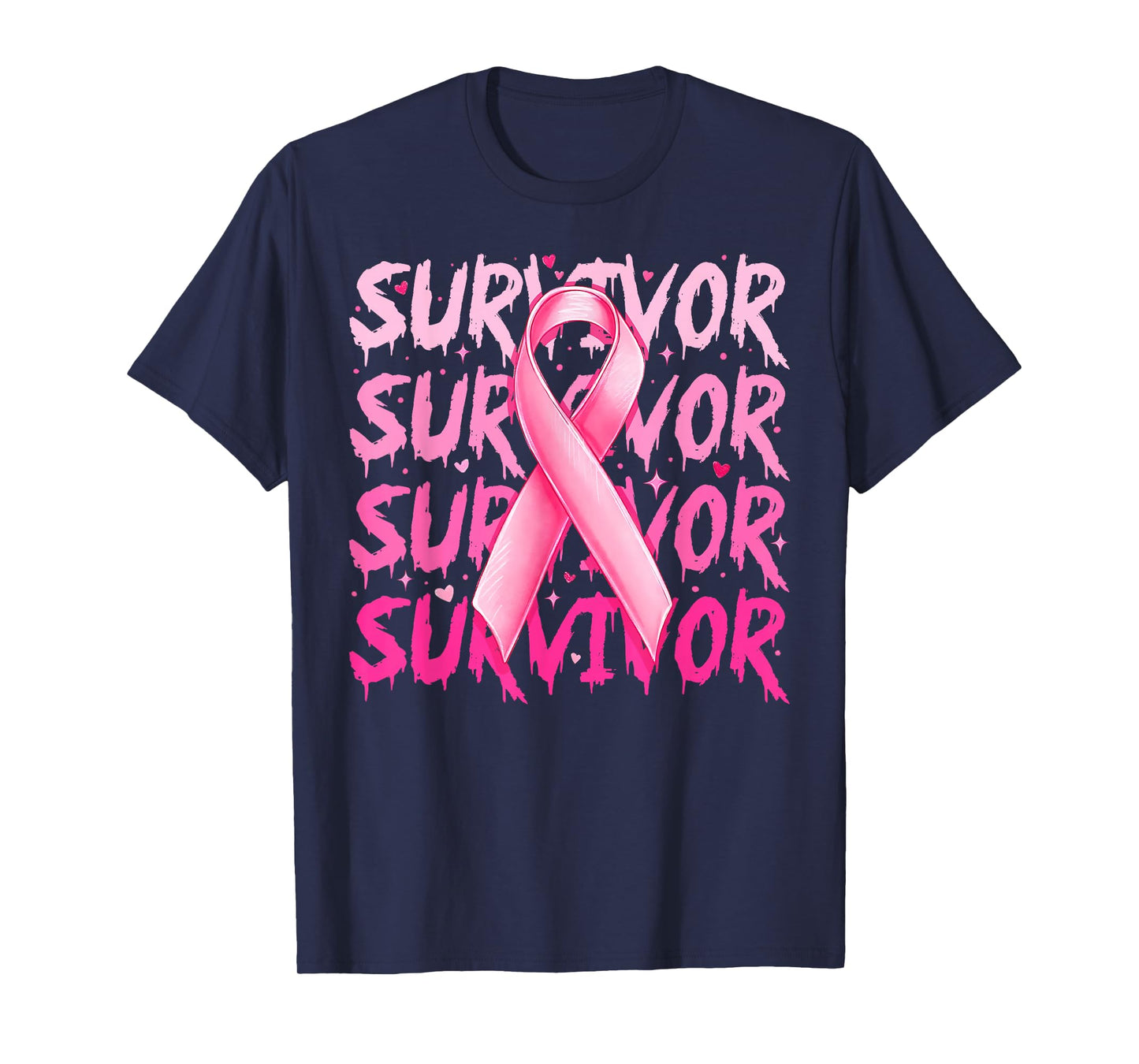 Breast Cancer Survivor Pink Ribbon Breast Cancer Awareness T-Shirt
