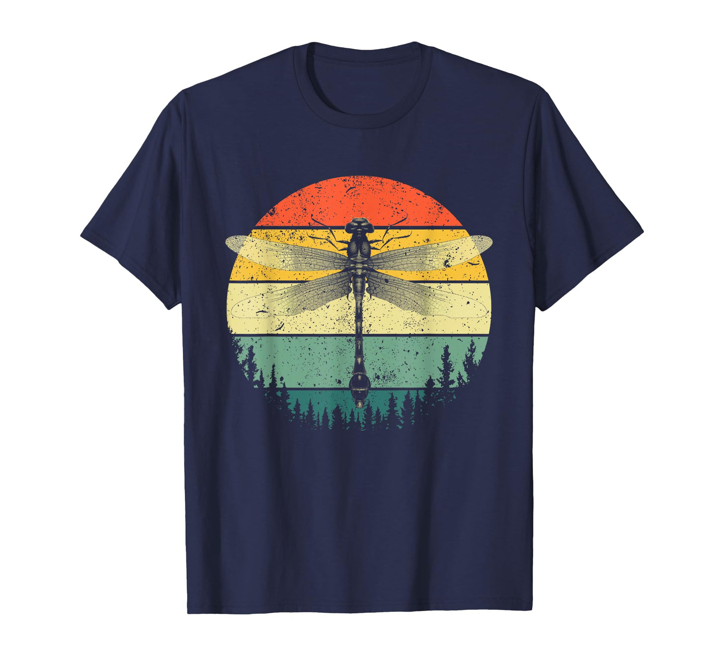 Cool Dragonfly Art Men Women Retro Nature Insect Entomology T-Shirt