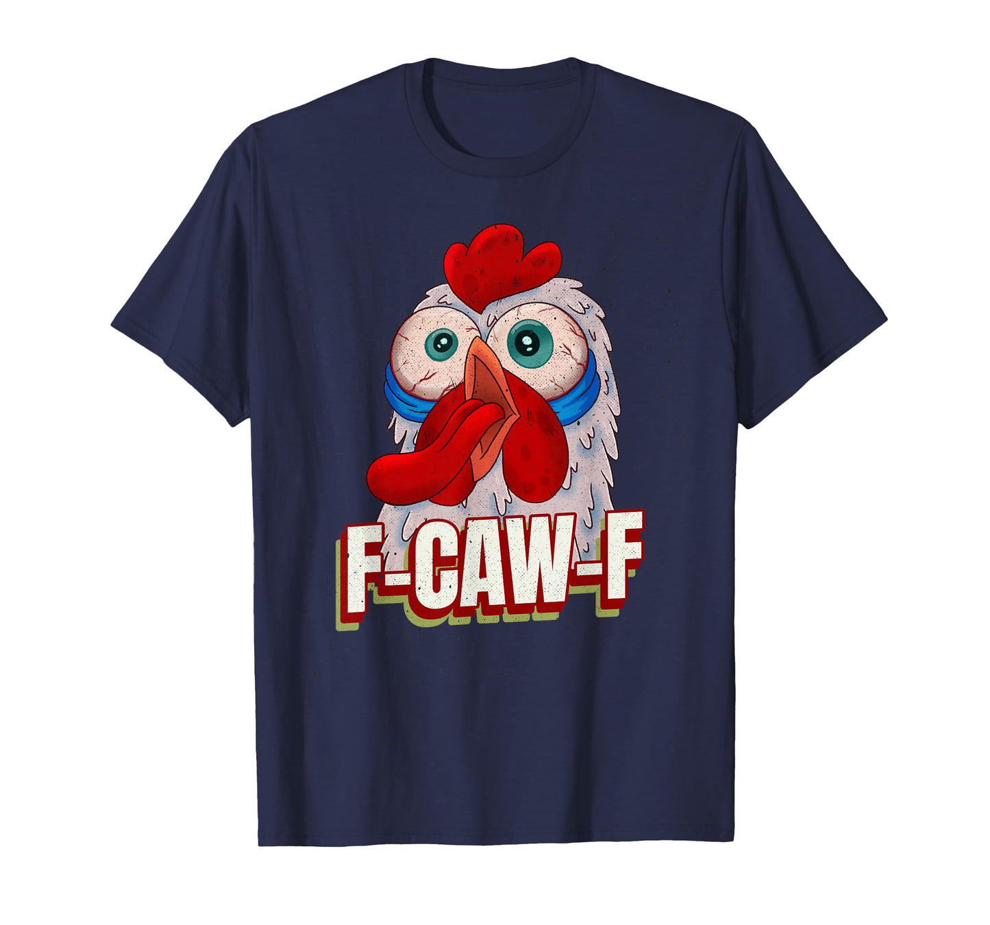 Black Bird, F-Caw-F Funny Chicken Imitating Goth Black Crow T-Shirt