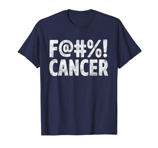 Fuck Cancer Breast Cancer Awareness Gift Distressed F@#%! T-Shirt