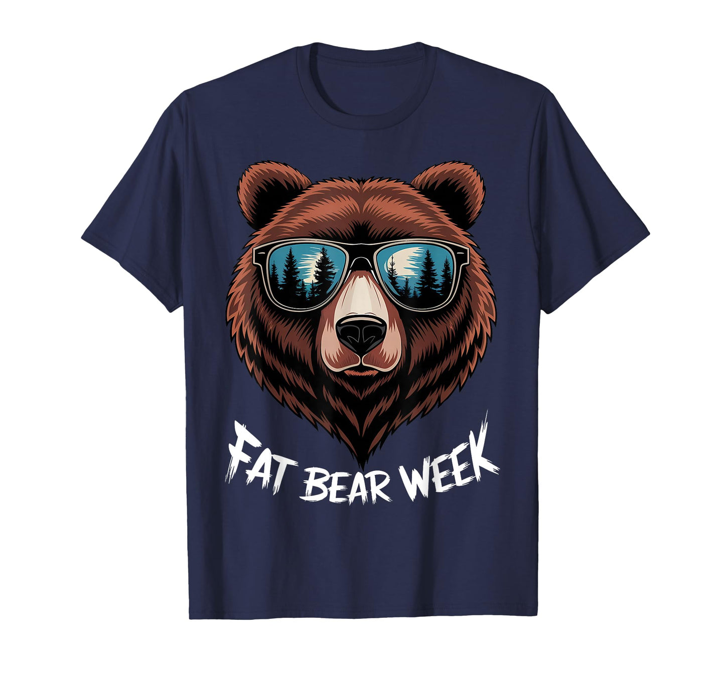Fat Bear Week Retro Bear Sunglasses Nature Lovers T-Shirt