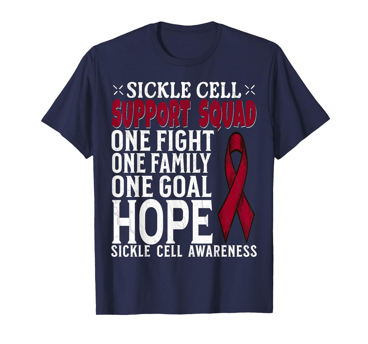 Sickle Cell Awareness Item Apparel Sickle Cell Support Squad T-Shirt