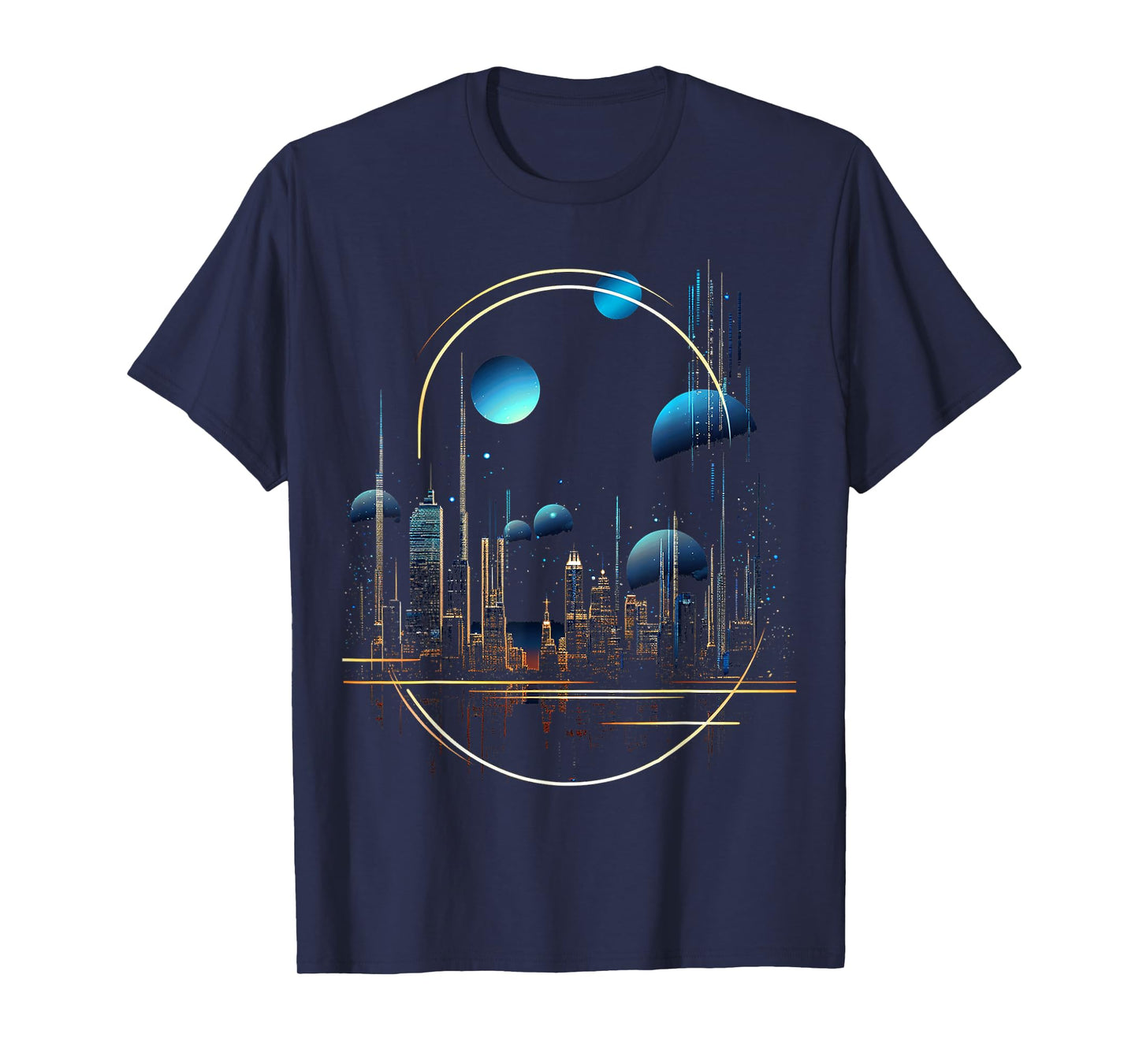 @rtY Nature Geometric Graphic Motif T-Shirt, Small, Black