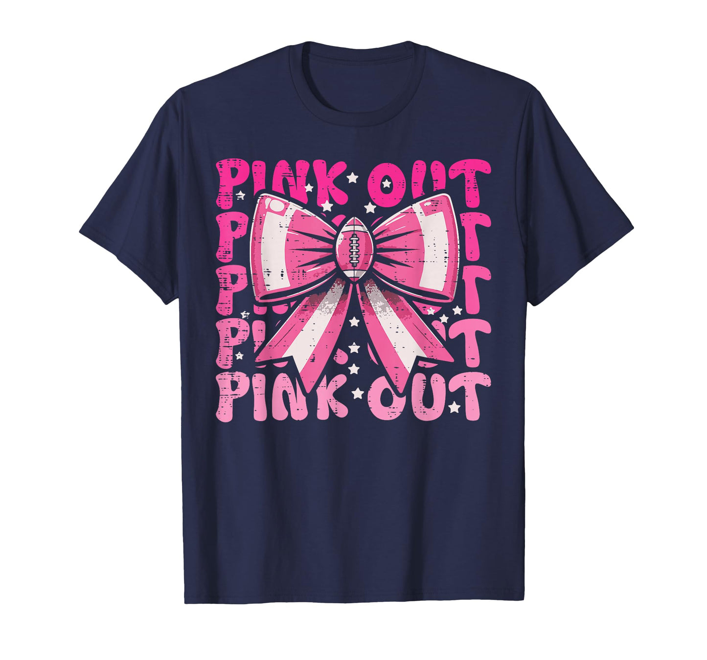 Breast Cancer Ribbon Pink Out Awareness Women Girls Kids T-Shirt