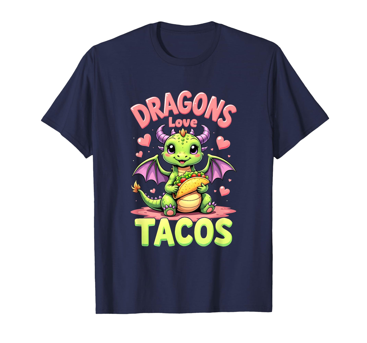 Dragons Love Tacos Cute Cinco De Mayo Mexican Food Kids Boys T-Shirt