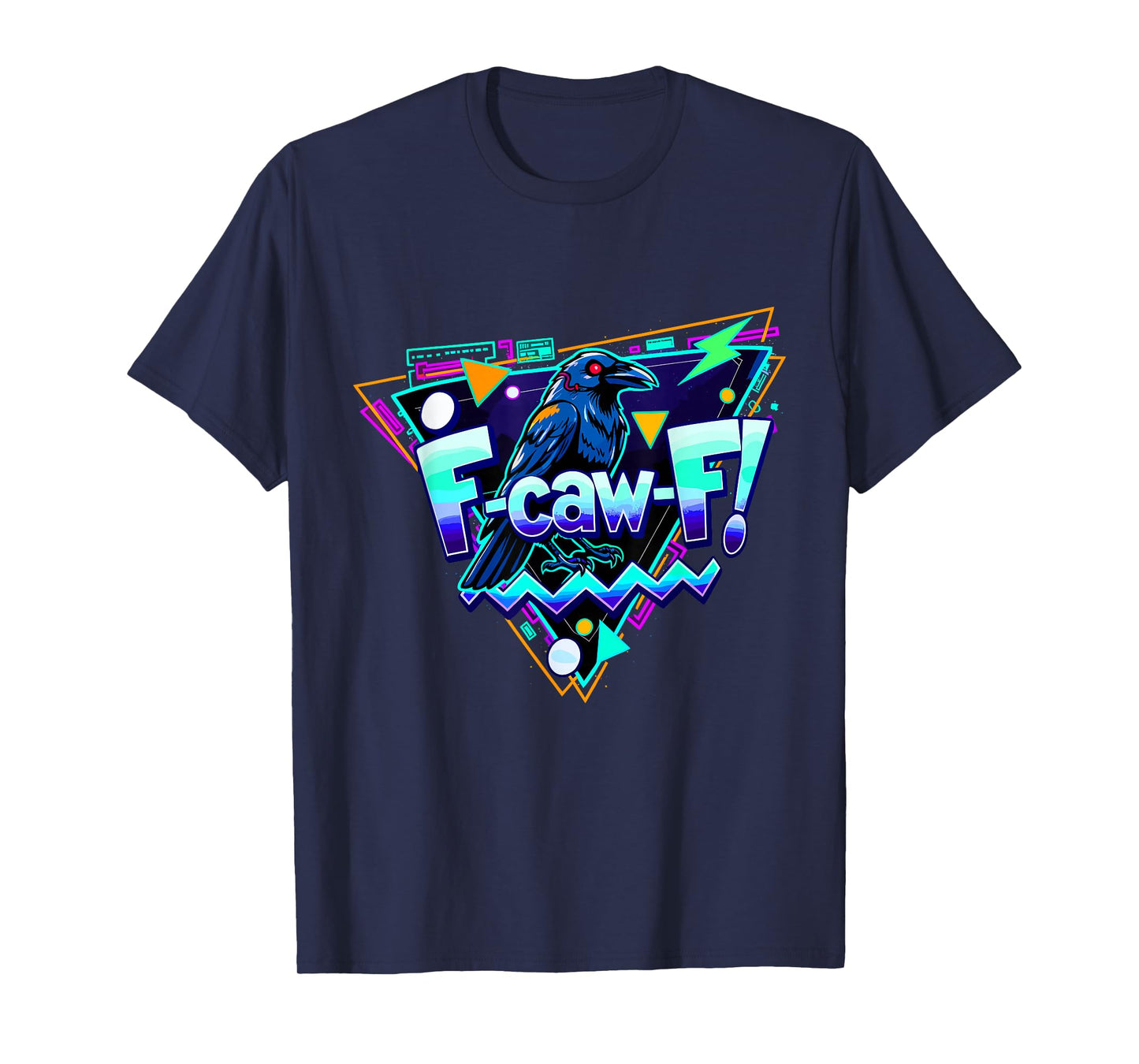 F-caw-F Crow Adult Humor Retro Vintage Raven T-Shirt