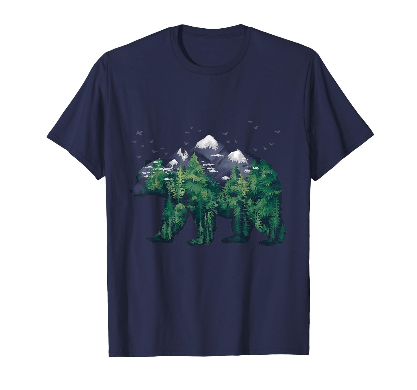 Bear Nature Outdoor Mountains Forest Trees Bear Wildlife T-Shirt