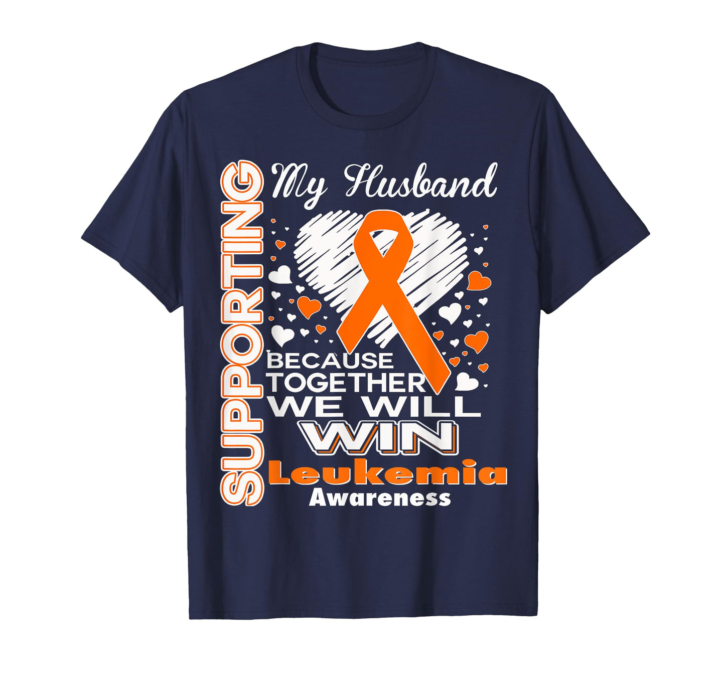 Supporting My Husband - Leukemia Awareness shirt