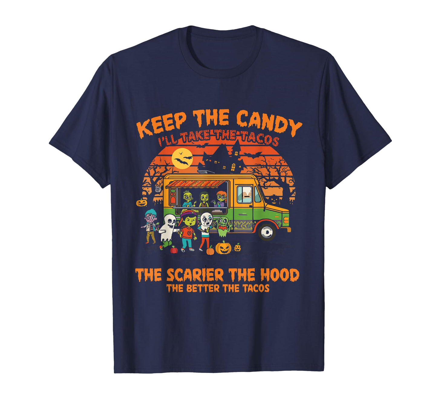 Keep The Candy I'll Take The Tacos, Halloween Ghost T-Shirt
