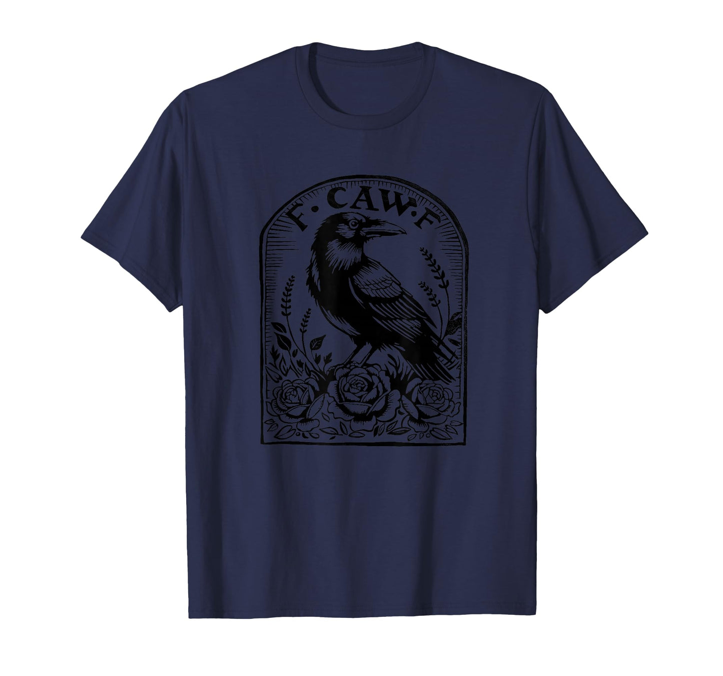 Krähe Rabe F CAW F Slogan Graphic T-Shirt